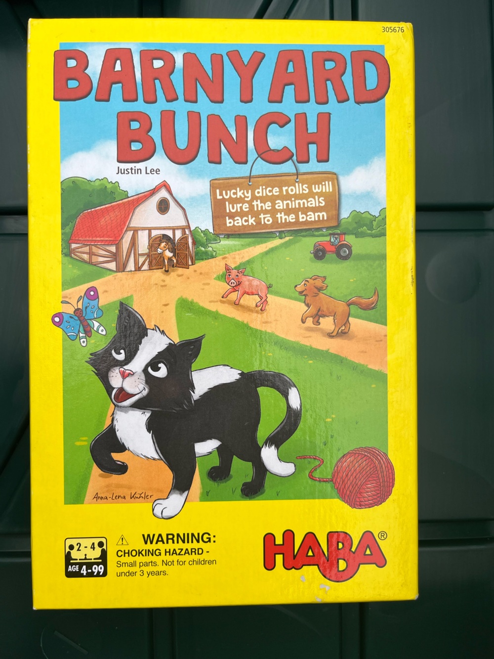 HABA Barnyard Bunch Kids Board Game - Yellow Box